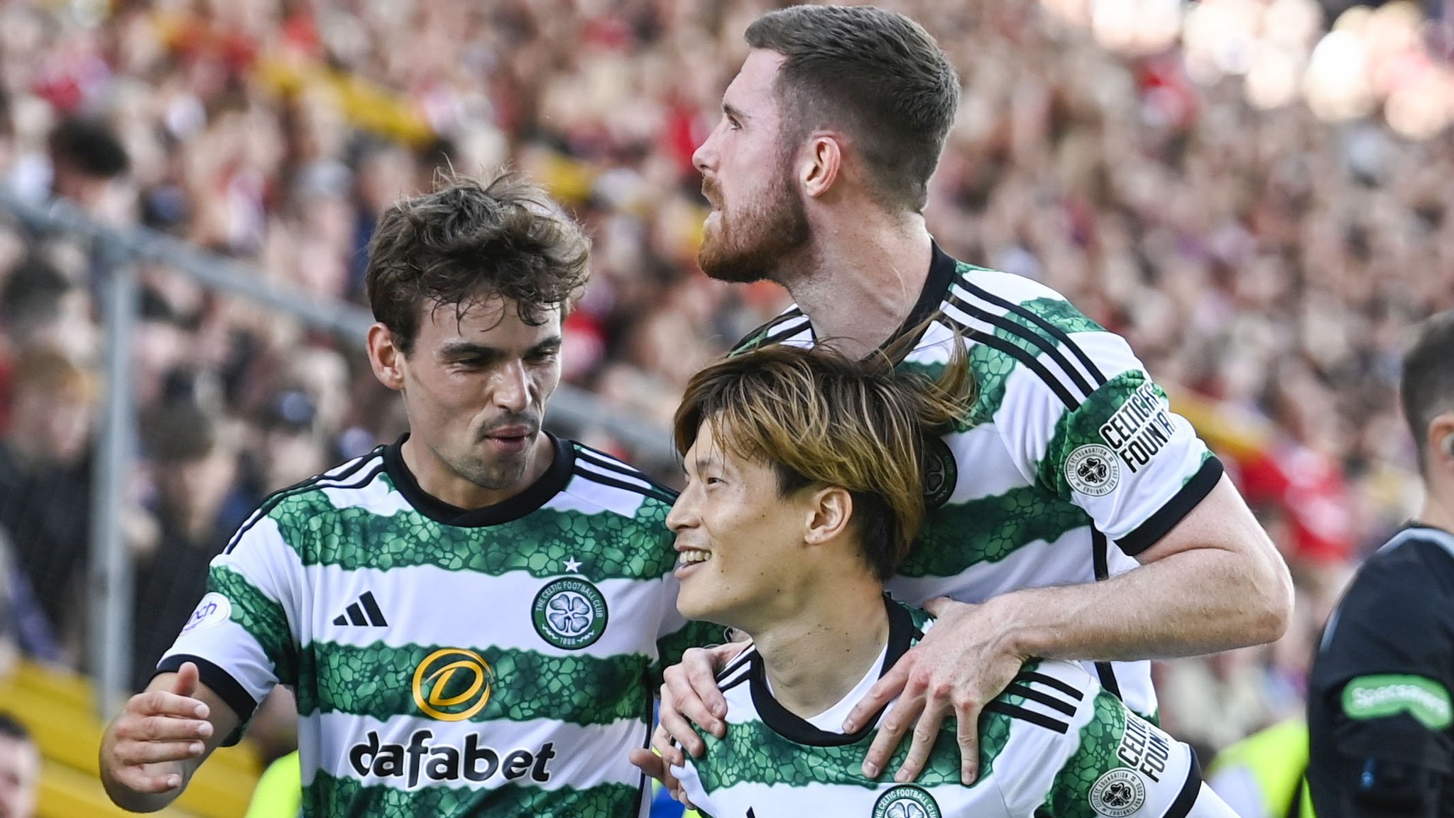 Late Drama Hands Wilfried Nancy First Celtic Win Against 10-Man Aberdeen